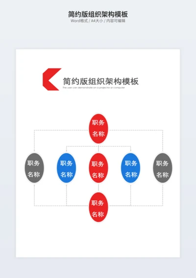 简约版组织架构模板