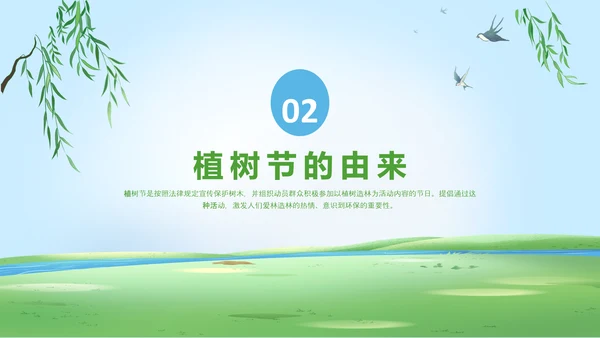 312植树节活动PPT模板