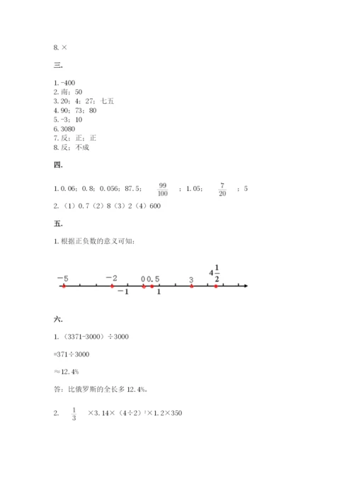 贵州省贵阳市小升初数学试卷附完整答案（各地真题）.docx