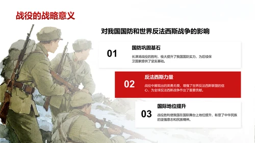 红色插画风长津湖精神学习分享 PPT模板