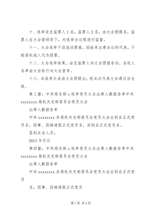 支部选举出席乡党代会代表党员大会.docx