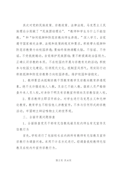 学校全面开展宗教问题排查情况汇报 (4).docx