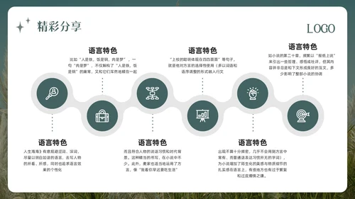 绿色简约人生海海PPT模板宣传PPT动态PPT读书分享