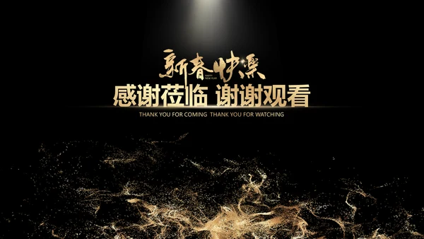 创意风黑金企业年会PPT