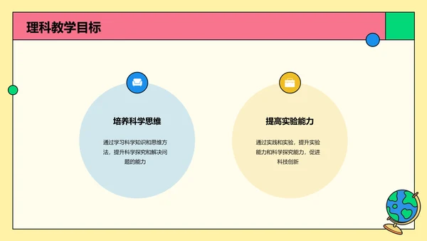 彩色卡通插画启发式教学培训课件PPT模板