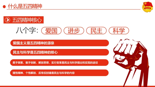 弘扬五四精神做新时代有为青年PPT
