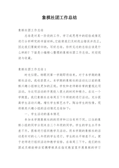 象棋社团工作总结.docx