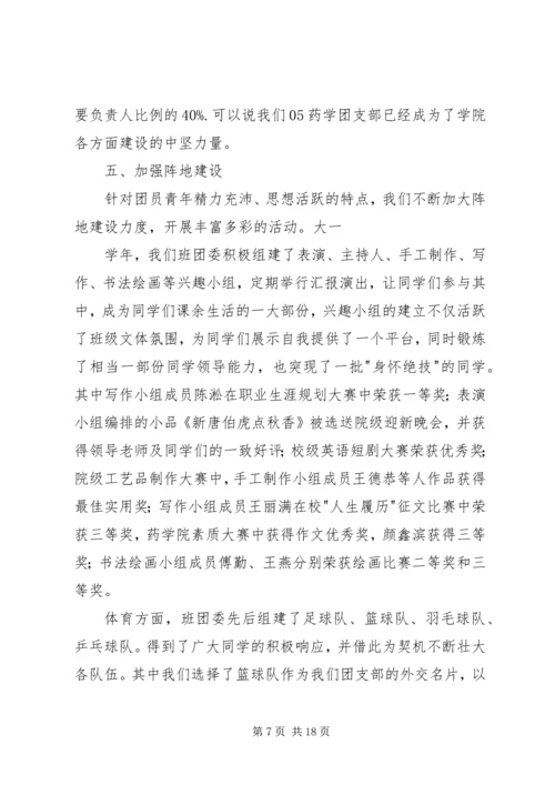 关于五四红旗团支部申报材料.docx