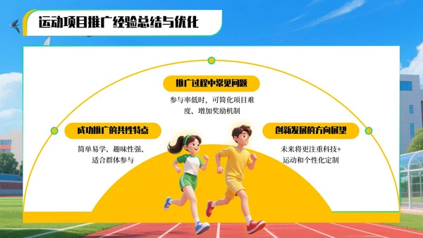 黄绿色3D风全民健身运动项目推广与教学指南PPT模板