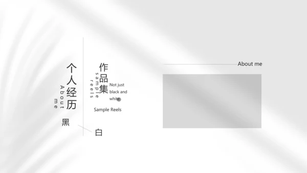 时尚创意个人作品集作品展示ppt动态模板