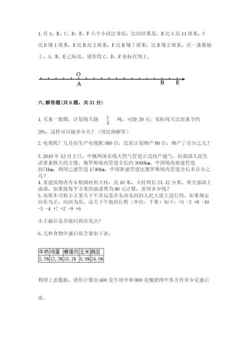 沪教版小学六年级下册数学期末综合素养测试卷精品（典优）.docx