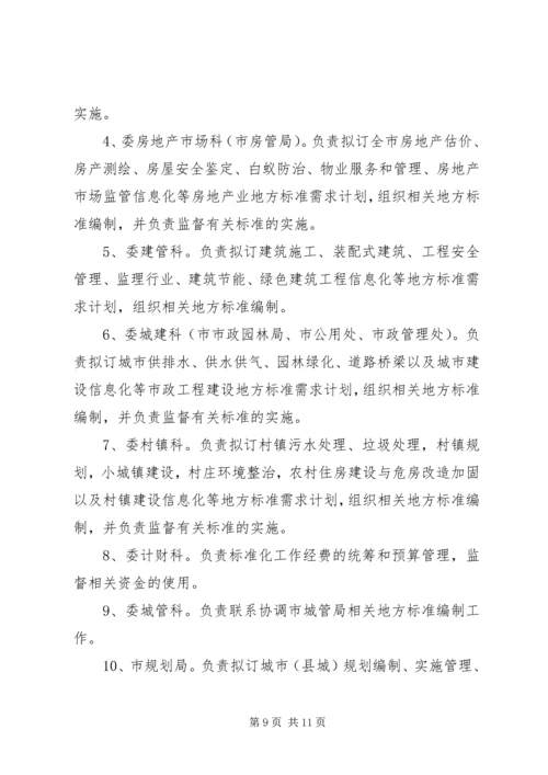 荆州住房城乡建设标准化工作实施方案.docx