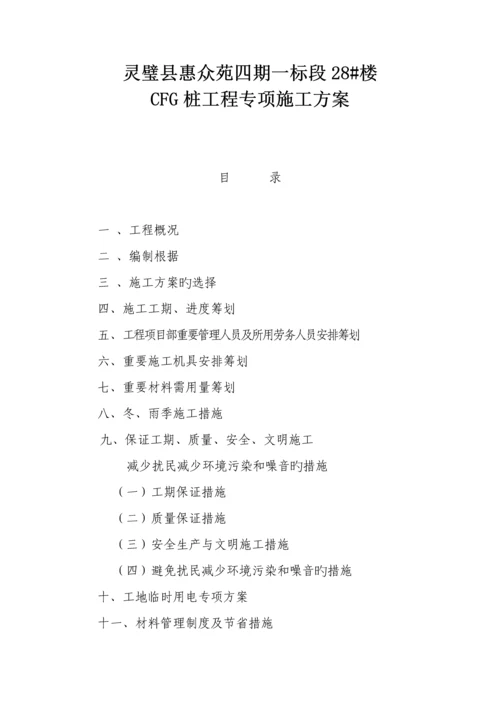 CFG桩基础综合施工专题方案.docx