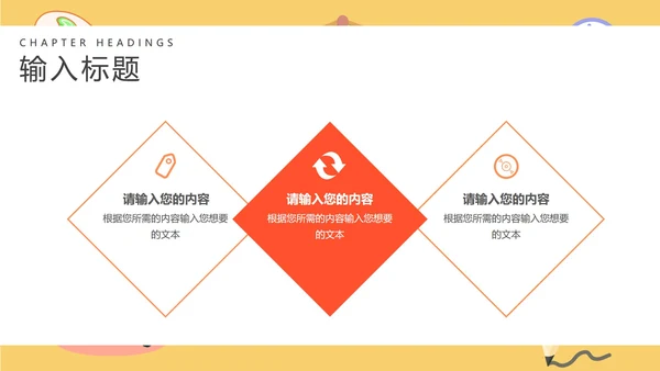 卡通黄色班级课堂教学PPT模板