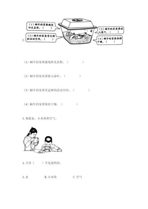 教科版一年级下册科学期末测试卷可打印.docx
