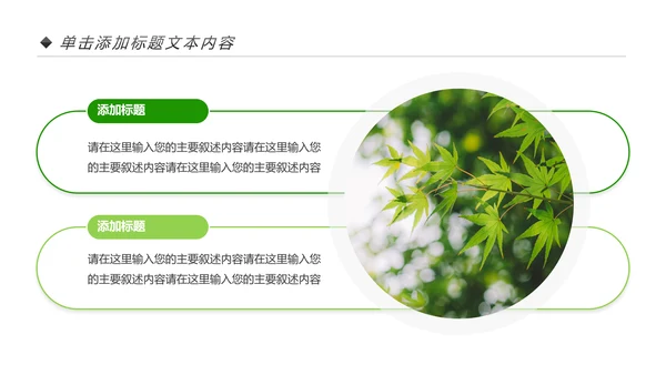 绿色生态森林湿地环境保护植树造林PPT模板