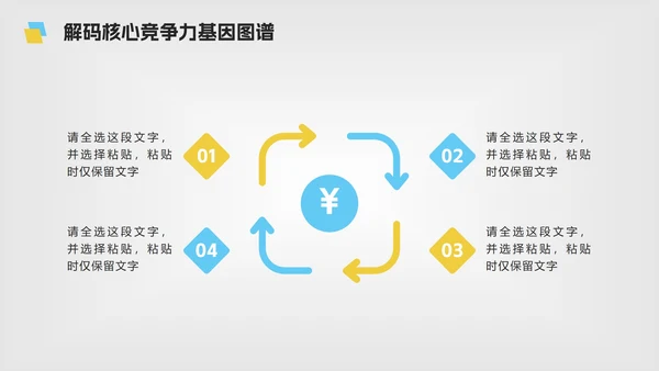 黄蓝色微立体简约大学生职业规划PPT模板