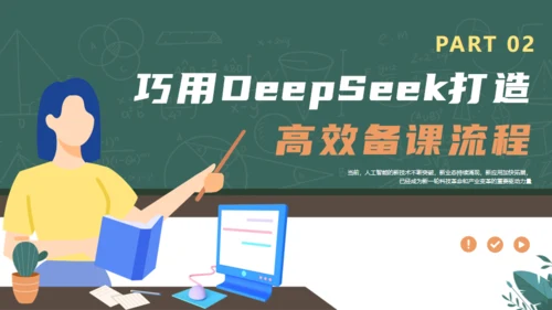 DEEPSEEK使用全攻略人工智能备课通用PPT模板