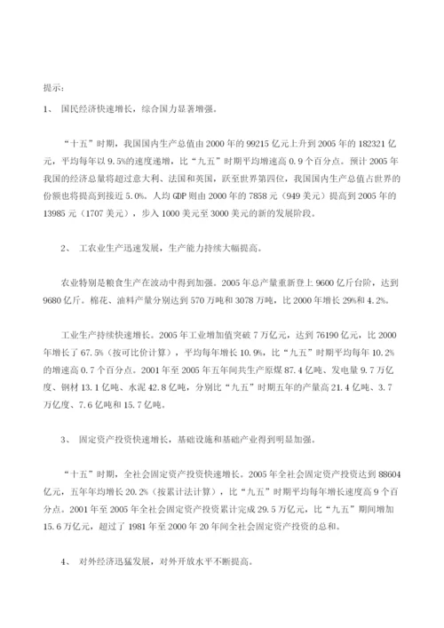 十五时期我国经济社会发展成就巨大.docx