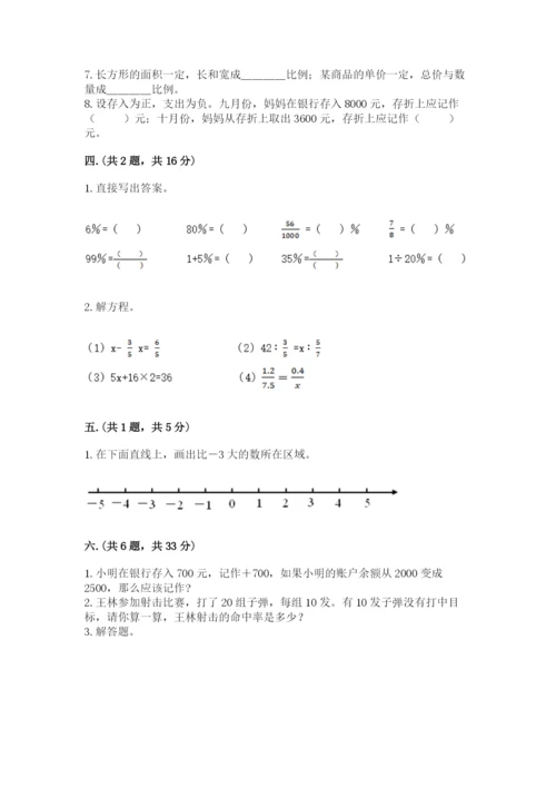 山西省【小升初】2023年小升初数学试卷附答案【培优】.docx
