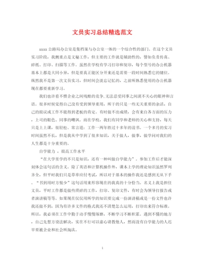 精编之文员实习总结精选范文.docx