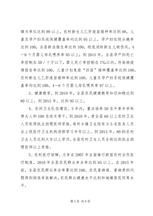 加快农村卫生事业发展切实推进新农村建设进程 (2).docx