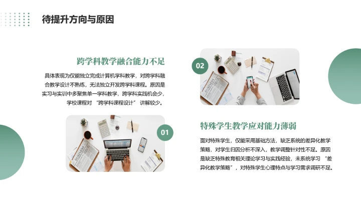 绿色商务风软件工程专业大学生职业生涯规划发展展示PPT模版