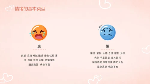 粉色暖色扁平卡通插画心理健康主题班会动态PPT