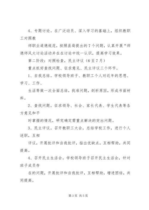 航天小学政风集中整顿活动实施方案 (2).docx