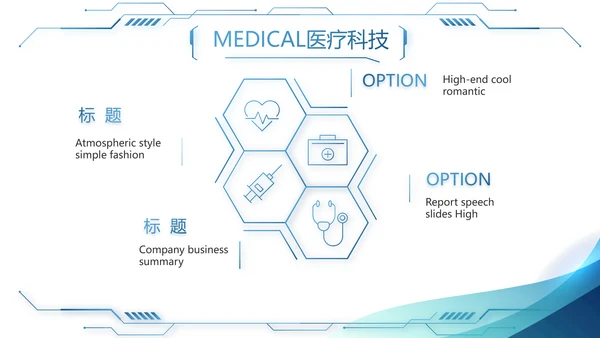 蓝色智慧医院医疗科技信息化建设工作总结PPT