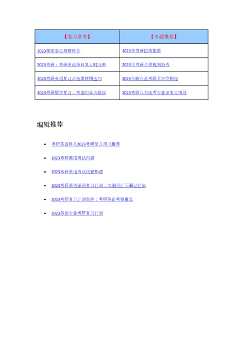 2023年考研英语阅读推理判断题考点总结.docx