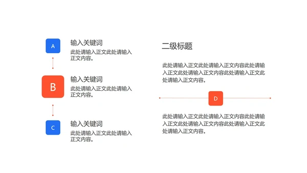 蓝色扁平风会议办公工作总结汇报PPT模板