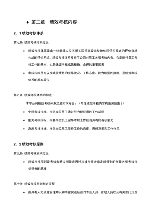 李宁体育用品公司KPI绩效考评标准手册.docx
