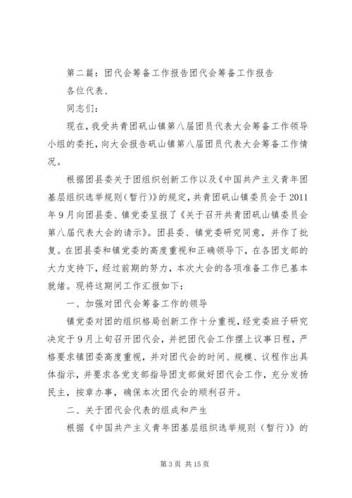 团代会筹备工作报告 (2).docx