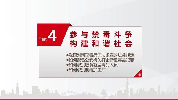 世界禁毒日宣传禁毒知识教学PPT模板