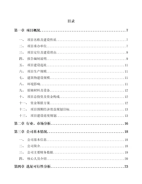 湖南扳手项目可行性研究报告模板范本