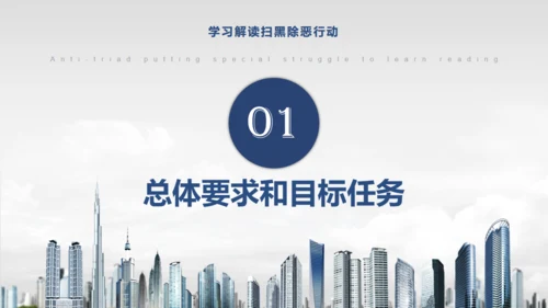 教学解读扫黑除恶行动通用PPT模板