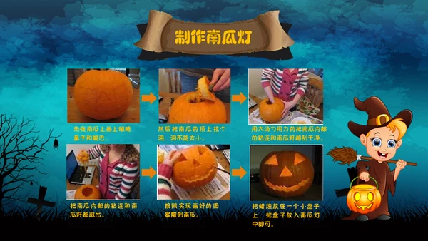万圣节主题班会通用PPT模板