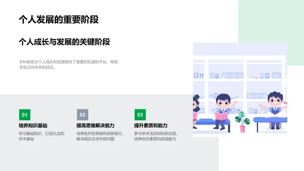 本科教育实践报告PPT模板