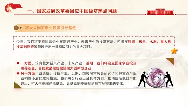 2025年两会经济主题记者会ppt解读经济热点问题