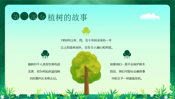 3月12日植树节幼儿园植树节主题班会PPT课件