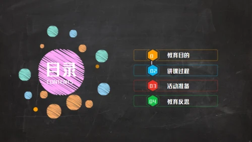 黑板彩色粉笔创意教育通用PPT课件