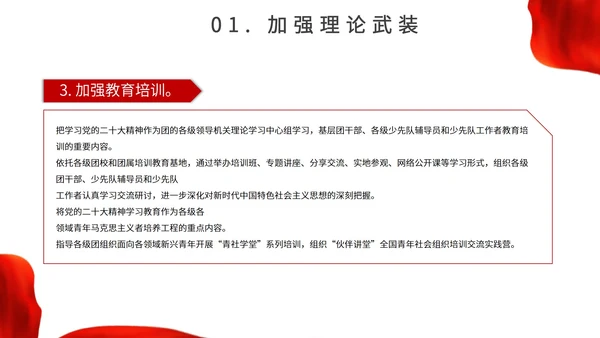 红色城市背景简约喜迎二十大主题汇报PPT模板