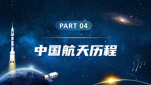 神舟十三号航天事业通用PPT模板