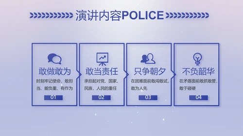扫黑除恶专项斗争公安警察动态PPT模板