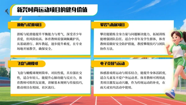 黄绿色3D风全民健身运动项目推广与教学指南PPT模板