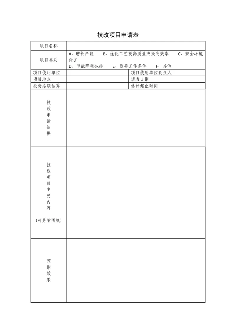 技改项目申请表.docx