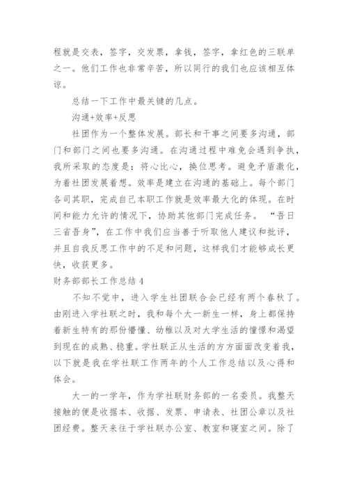 财务部部长工作总结.docx