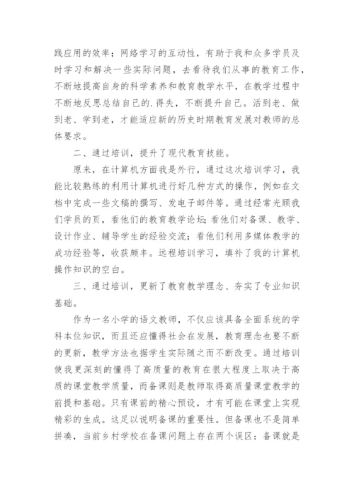 2024年教师全员远程培训总结.docx