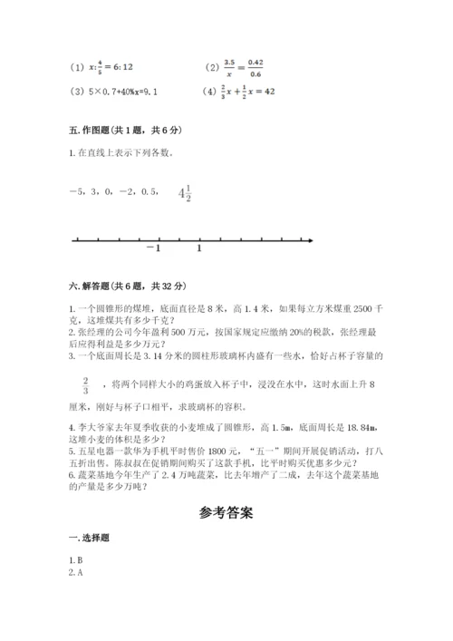 小升初六年级期末试卷（轻巧夺冠）.docx